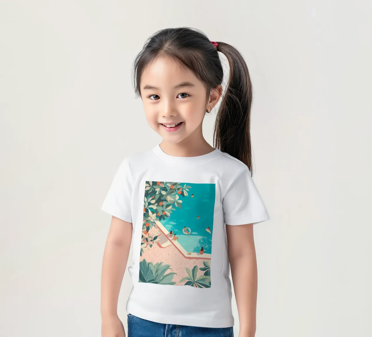 Poolside Days Kinder T-Shirt von Clara August