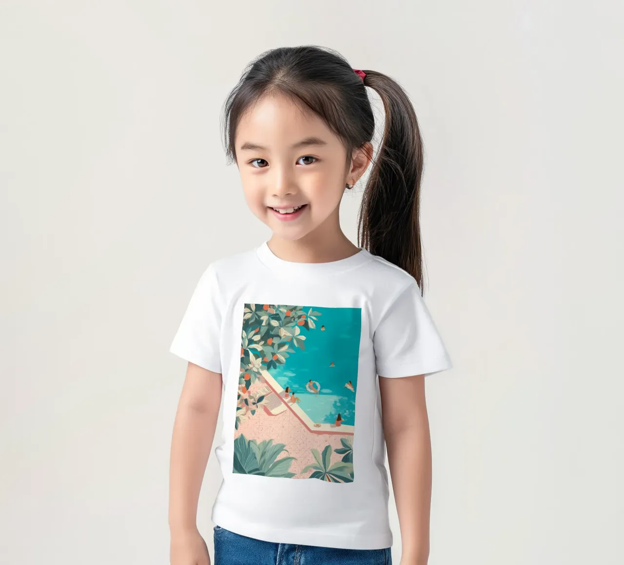 Poolside Days kids t-shirt by Clara August