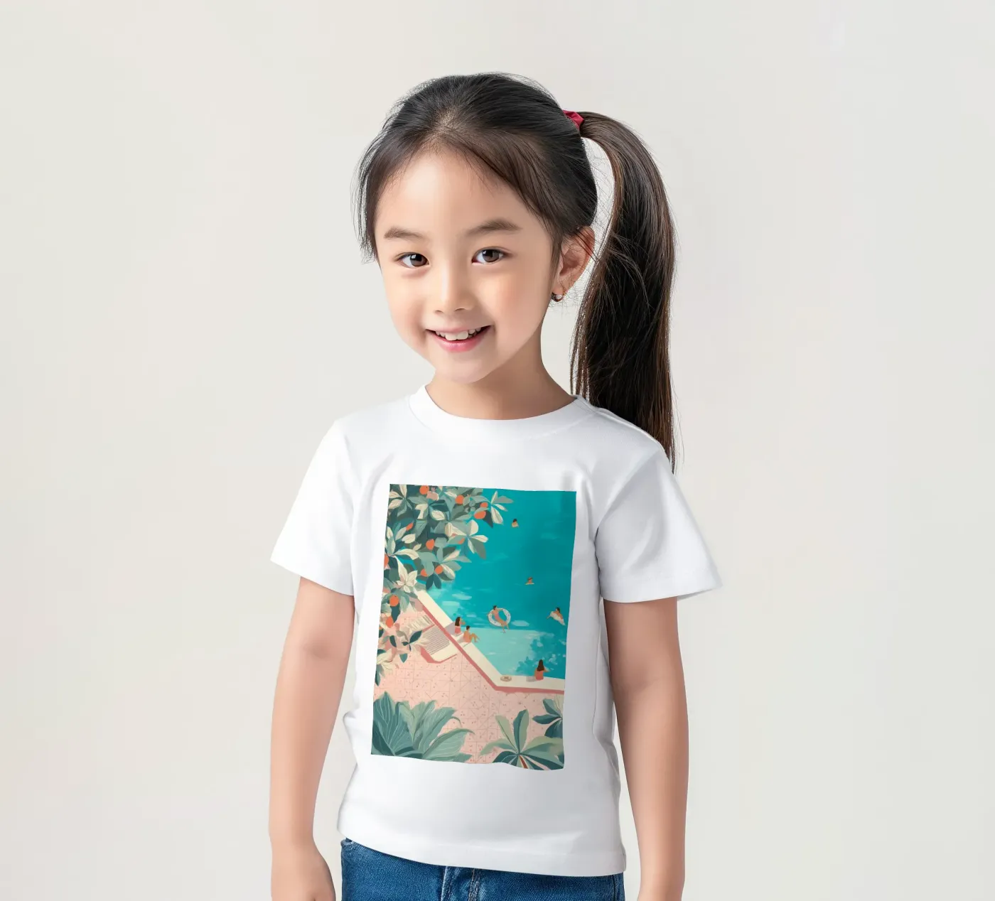 Poolside Days t-shirt bambini da Clara August