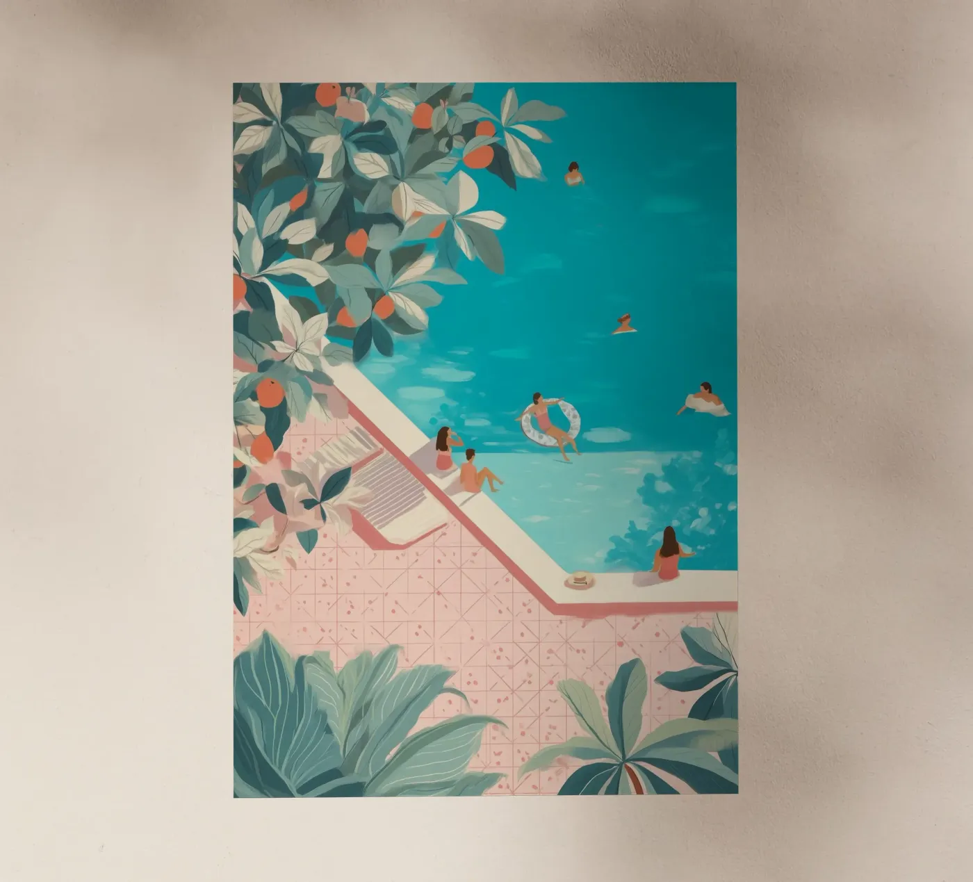 Poolside Days backlit folie van Clara August