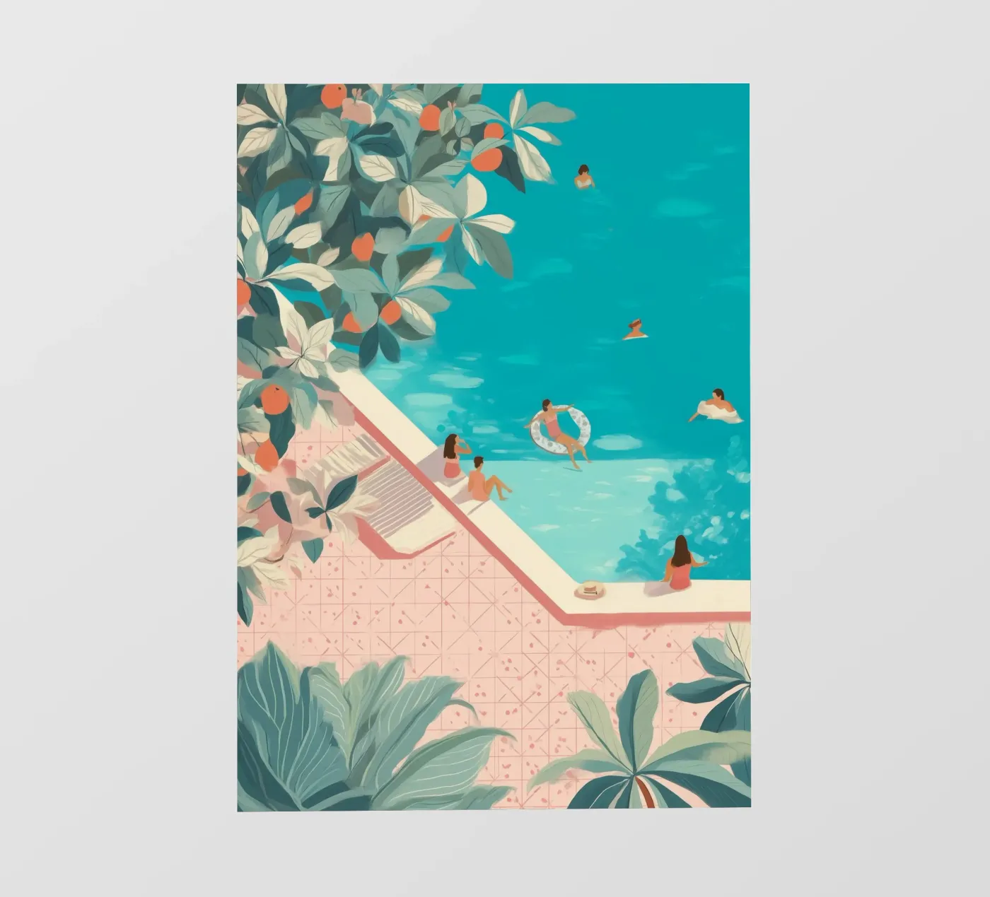 Poolside Days backlit folie van Clara August