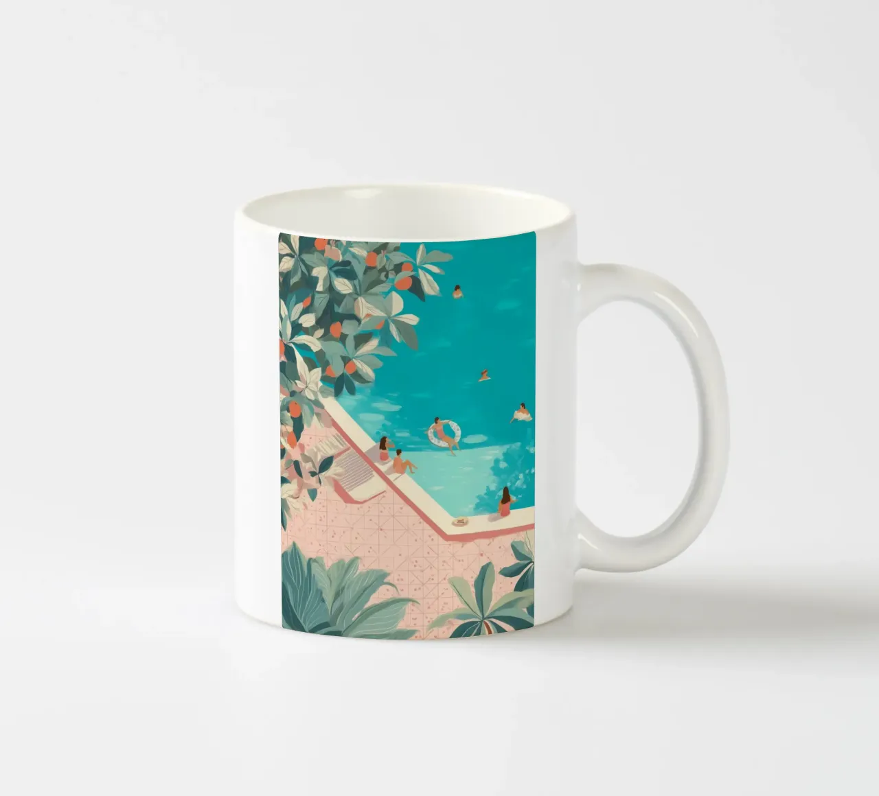 Poolside Days ceramic mug by Clara August