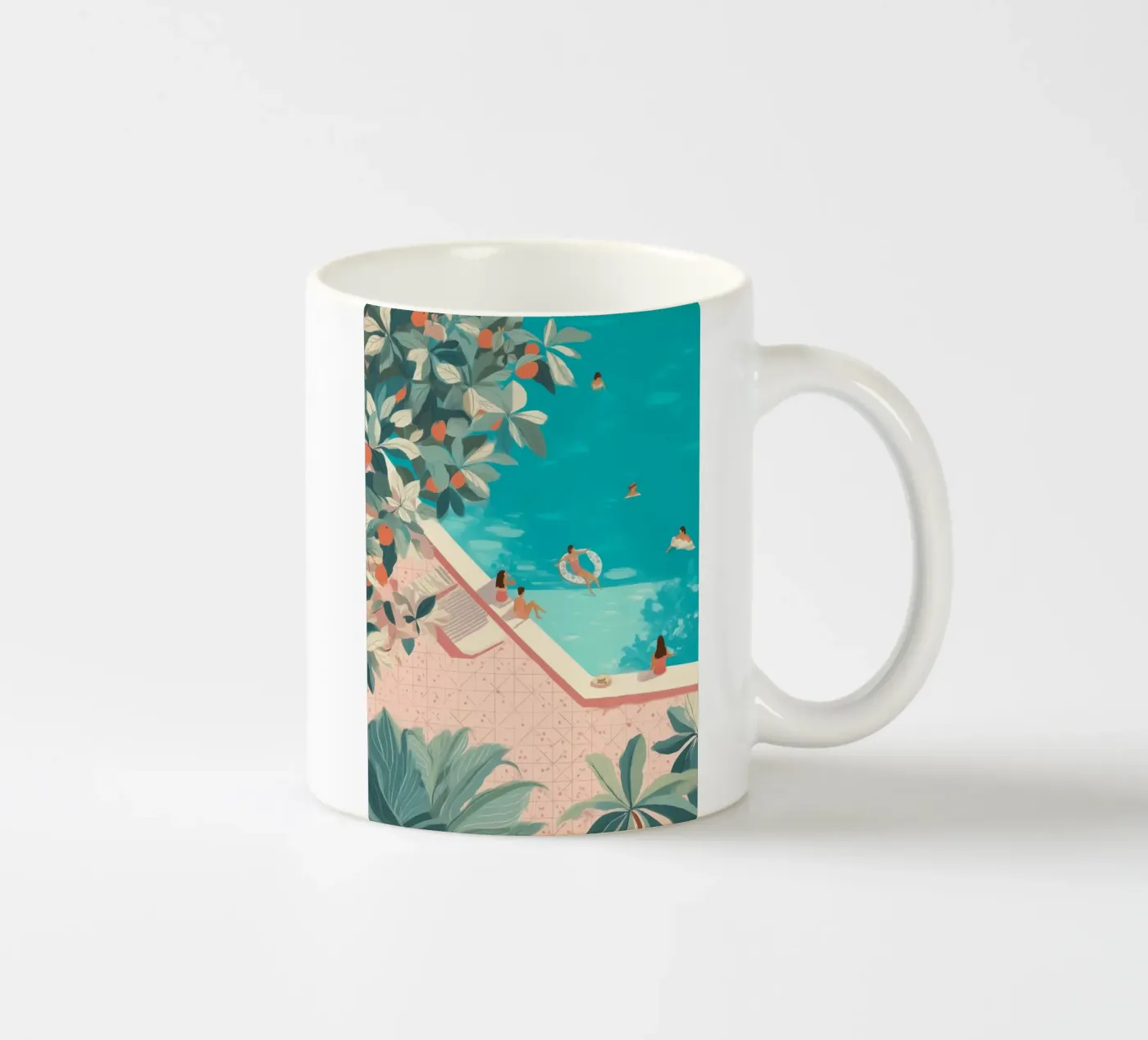 Poolside Days ceramic mug by Clara August