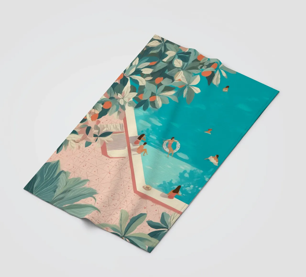 Poolside Days Fleecedecke von Clara August