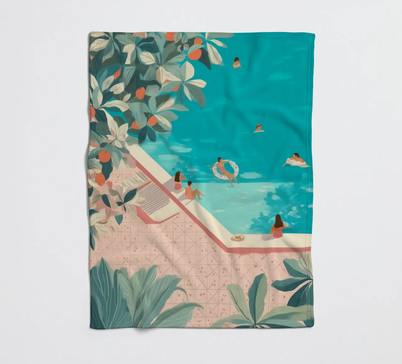 Poolside Days Fleecedecke von Clara August
