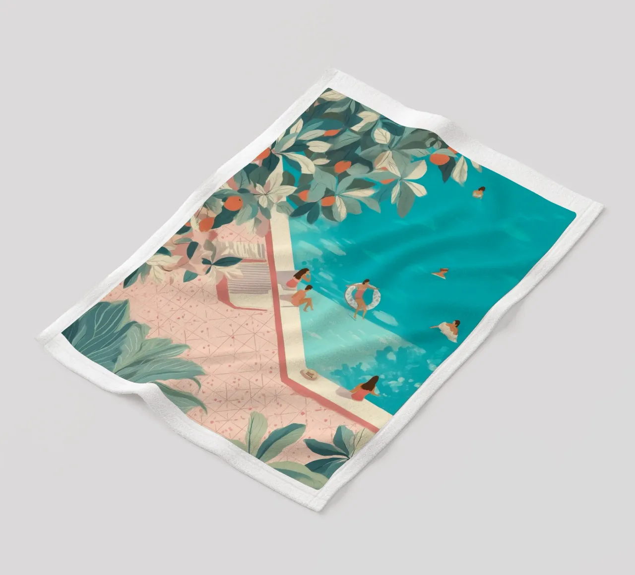 Poolside Days Fleecedecke von Clara August