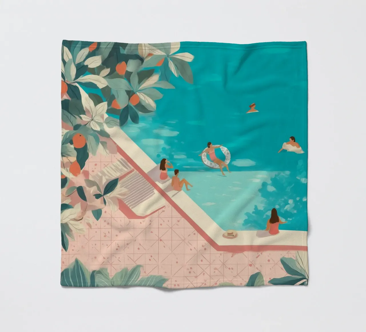 Poolside Days Fleecedecke von Clara August