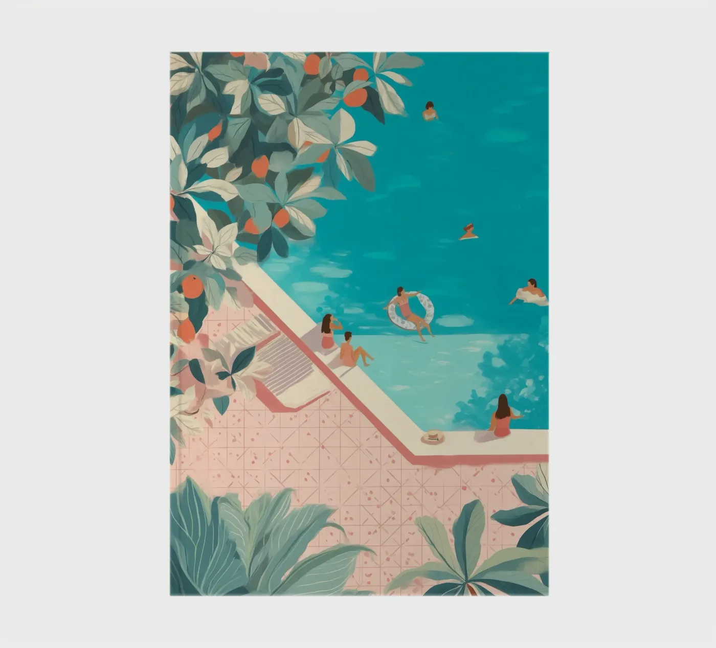 Poolside Days notebook by Clara August