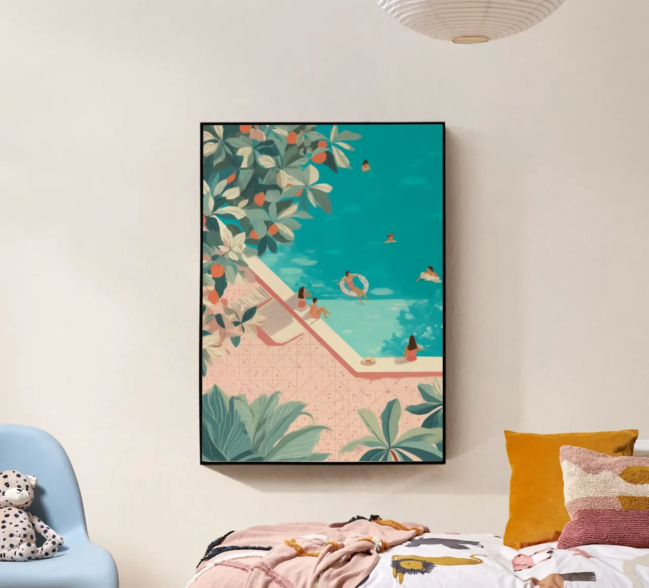 Poolside Days Acryl-Glas von Clara August