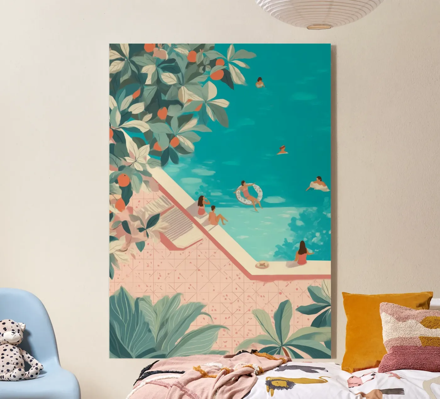 Poolside Days Acryl-Glas von Clara August