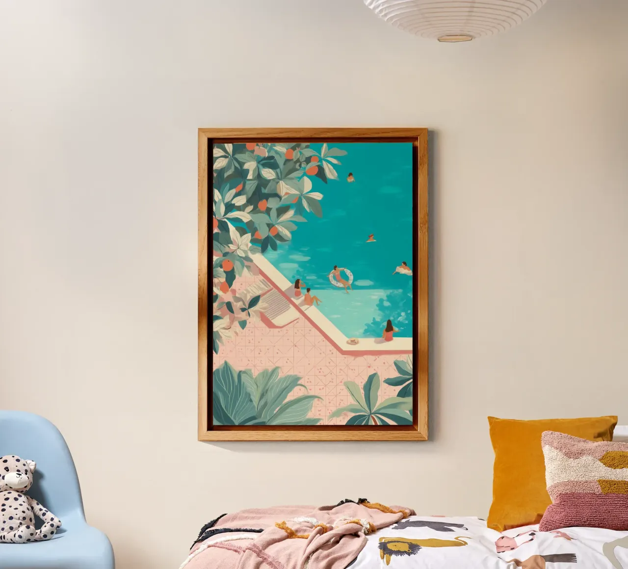 Poolside Days alluminio dibond da Clara August