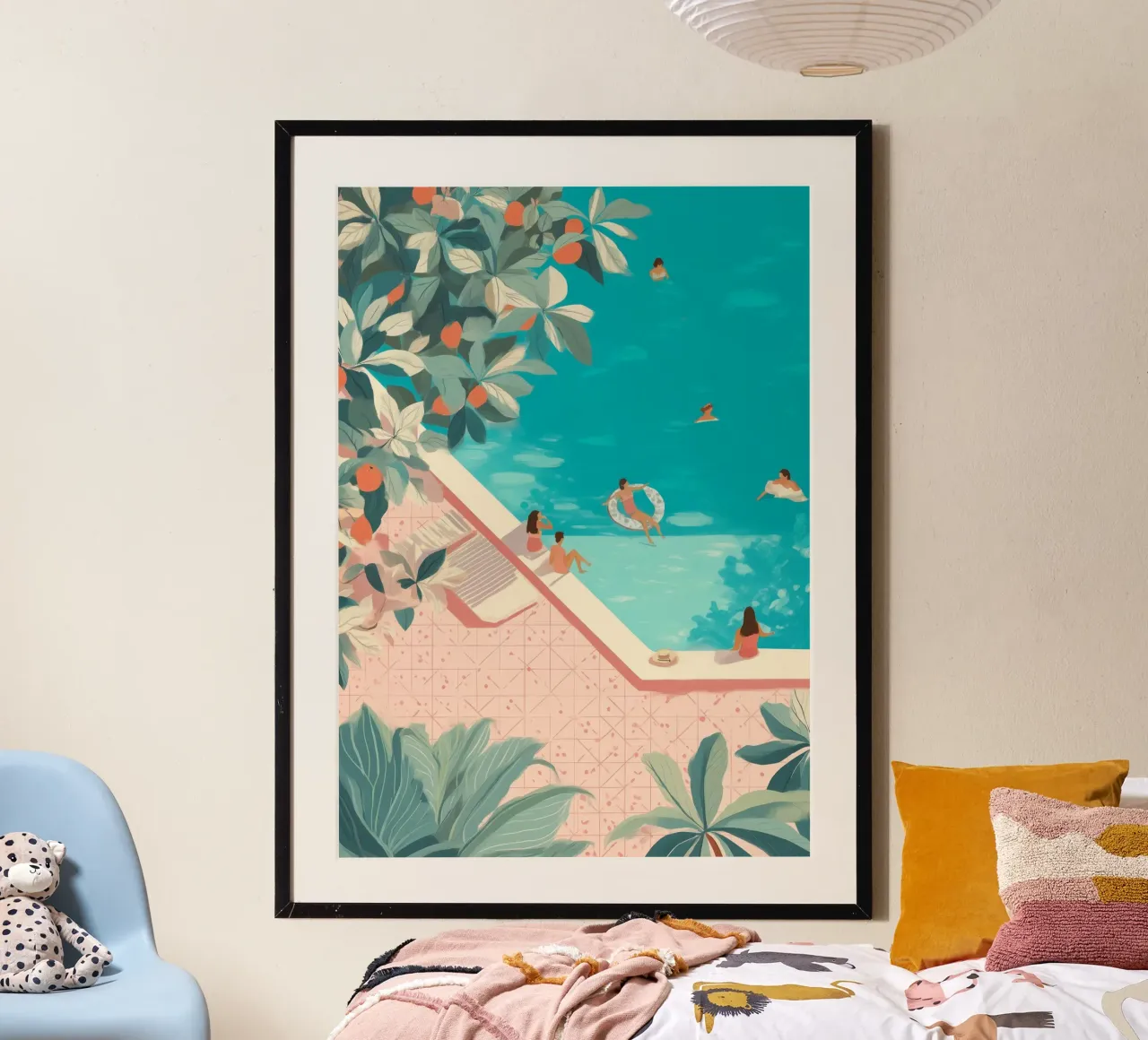Poolside Days Poster von Clara August