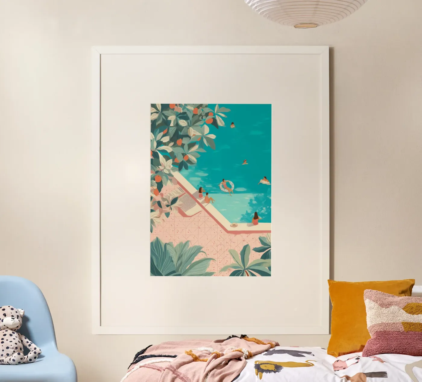 Poolside Days Poster von Clara August