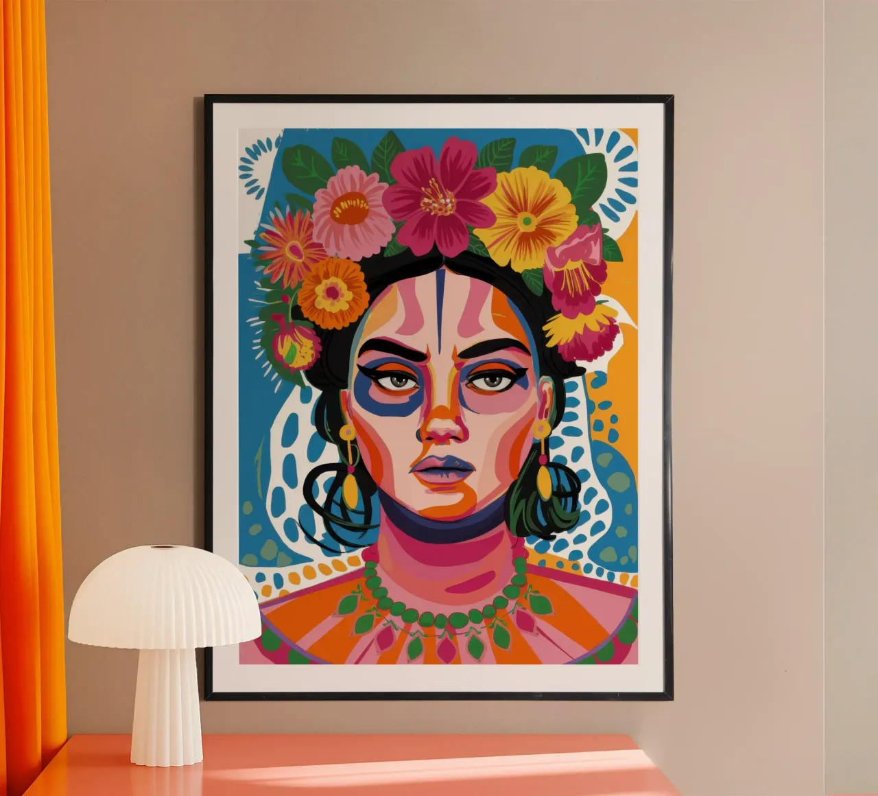 Frida Kahlo neu interpretiert Poster von Flock Reverie