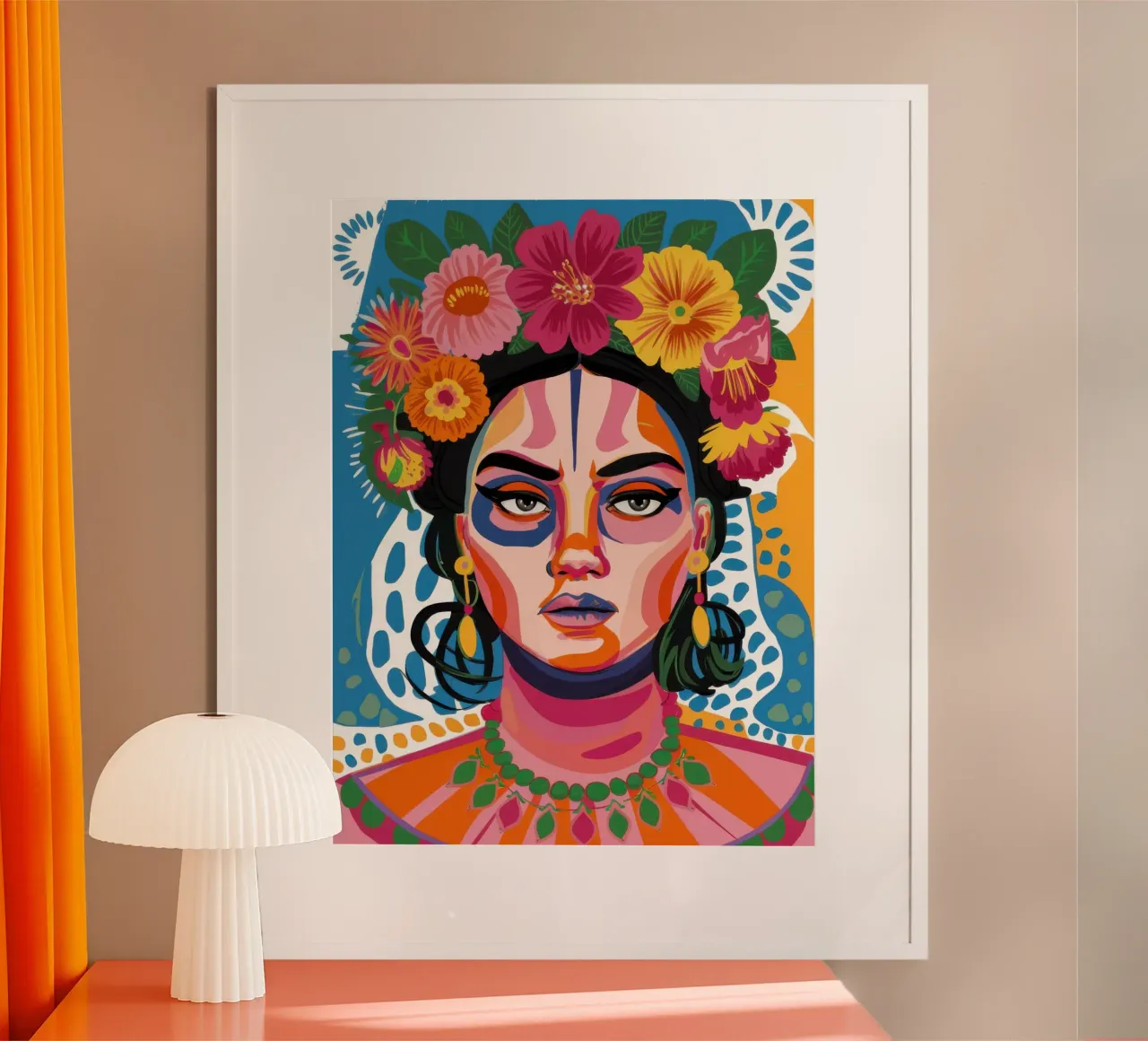 Frida Kahlo neu interpretiert Poster von Flock Reverie