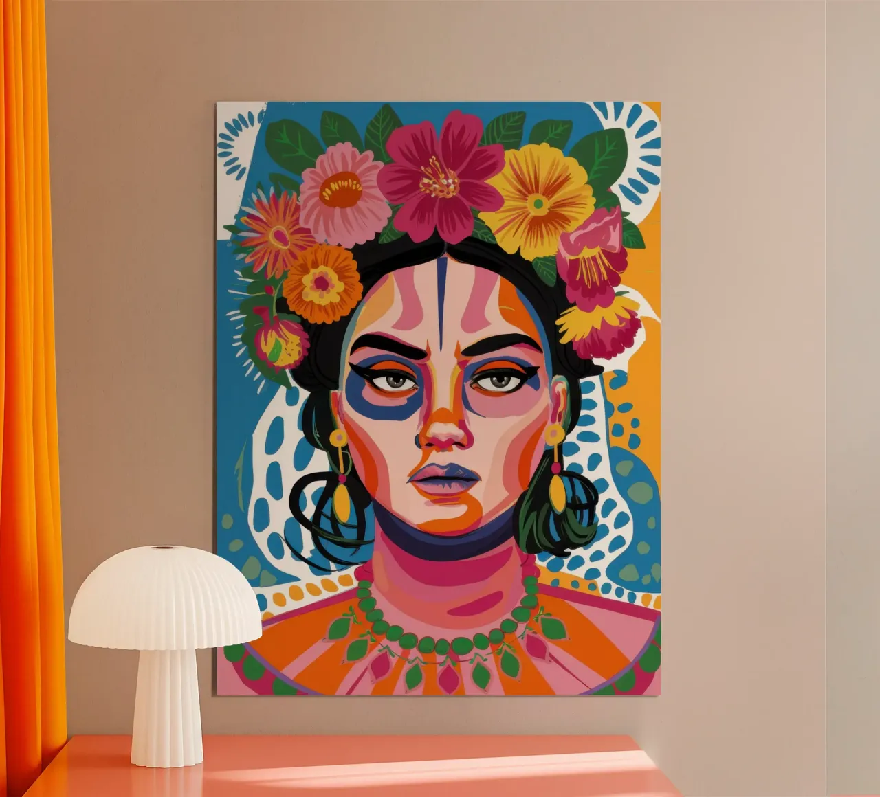 Frida Kahlo neu interpretiert Poster von Flock Reverie