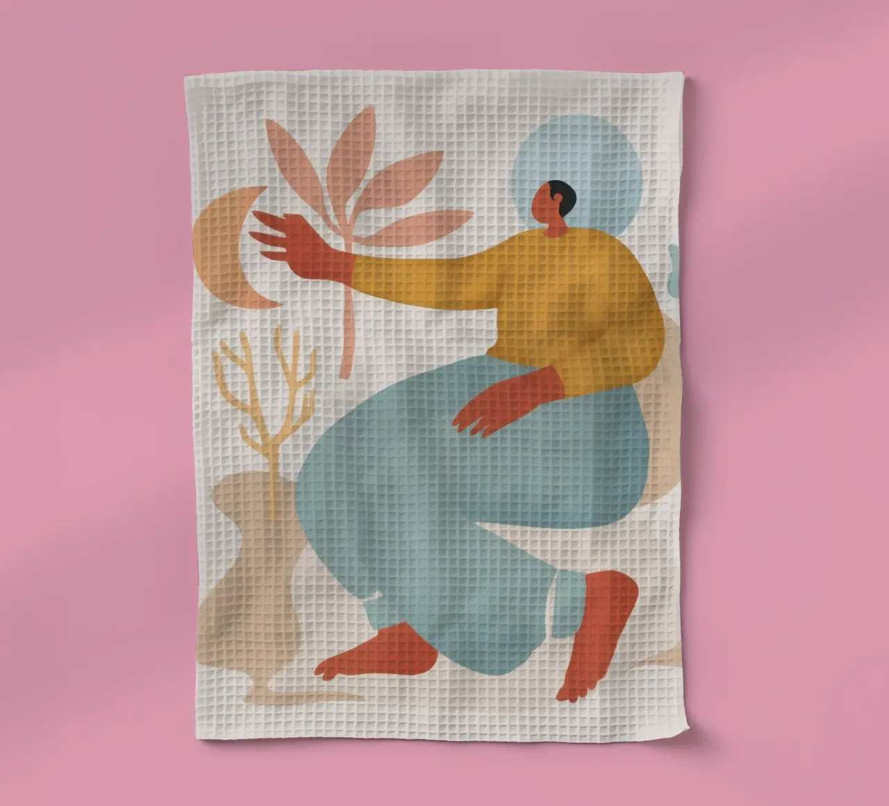 Abbraccio di forme serene canovaccio da cucina da Veil Maya