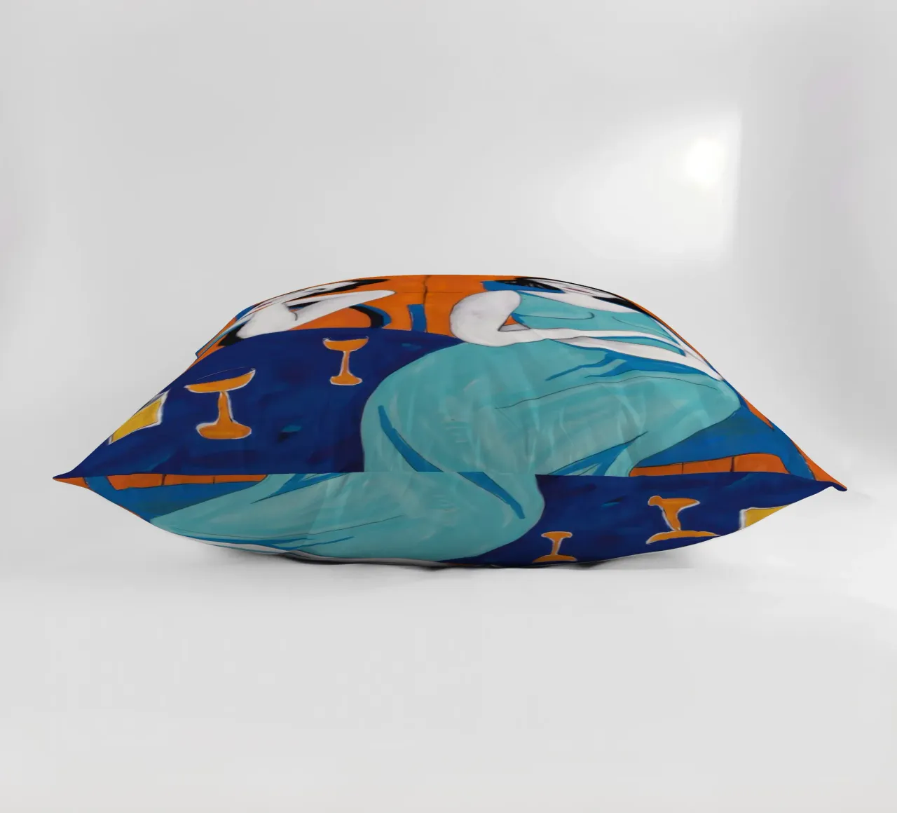 Sapphire Solitary Soiree decorative cushion by Prism Ritual