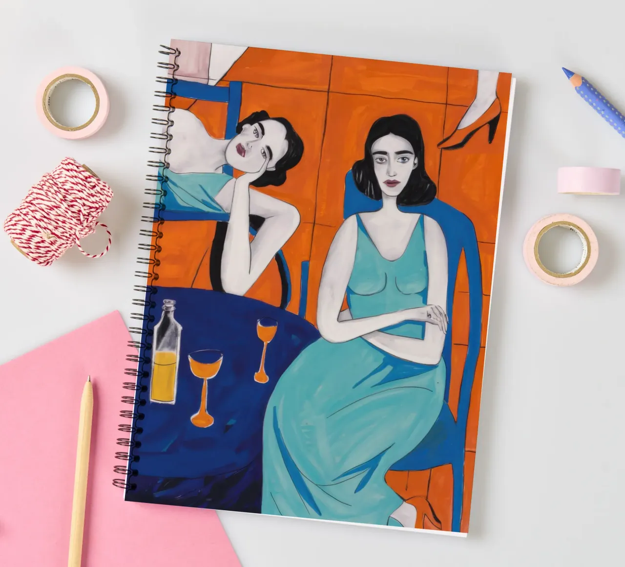 Sapphire Solitary Soiree spiral notebook by Prism Ritual