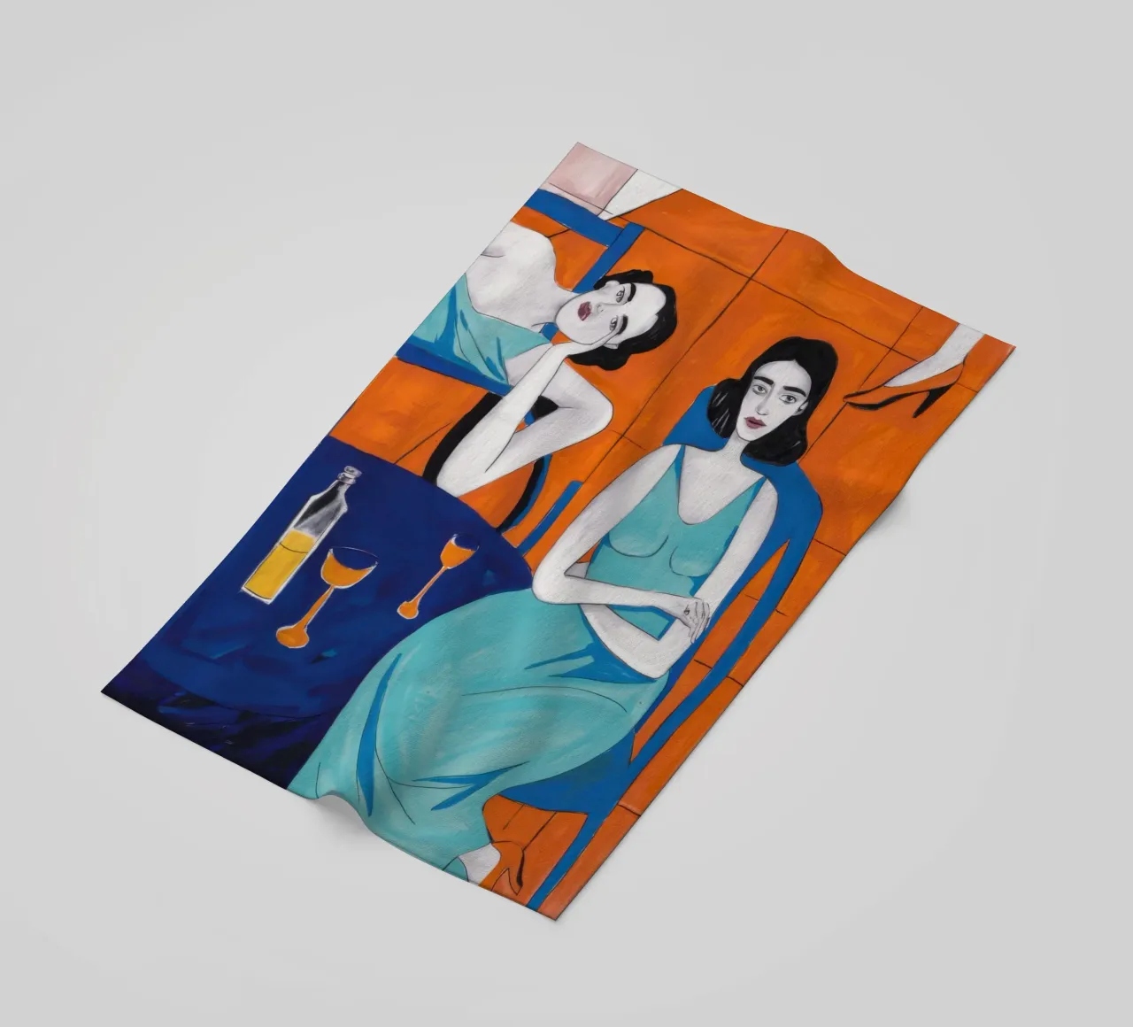 Sapphire Solitary Soiree beach towel by Prism Ritual