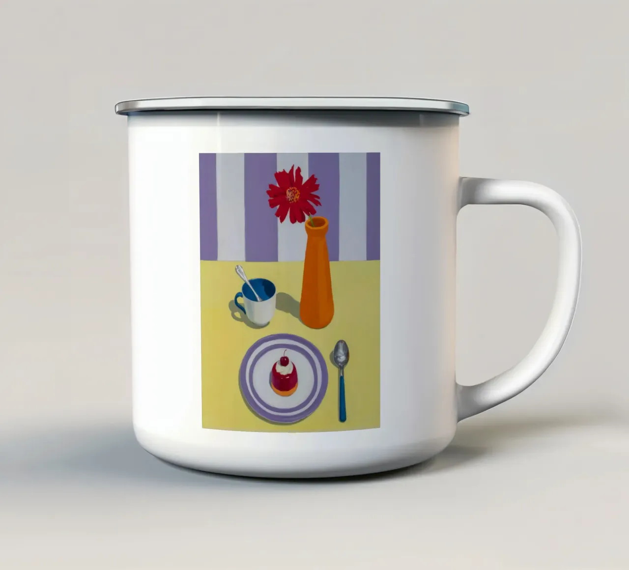 Cerise Dolce quiete tazza in smalto da Prism Ritual