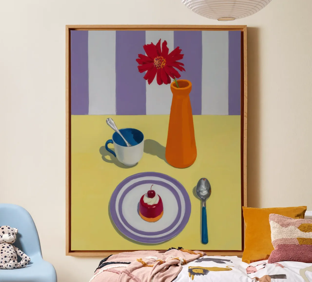 Cerise Sweet Stillness canvas by Prism Ritual