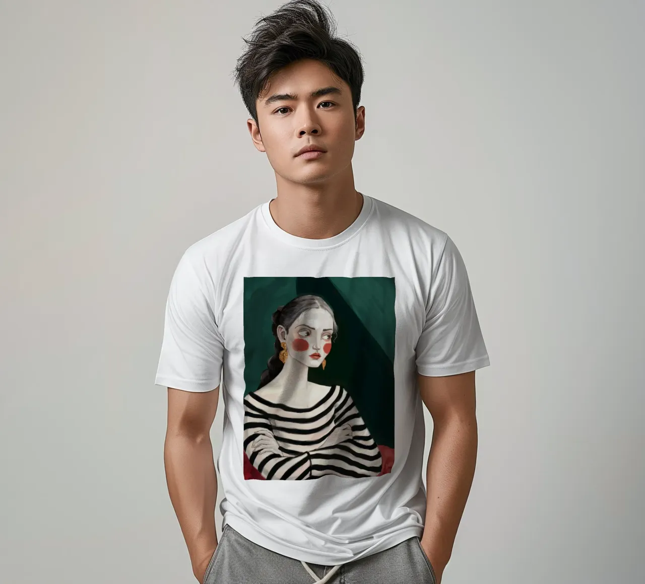 Contemplazione sul maglione a righe t-shirt da Veil Maya