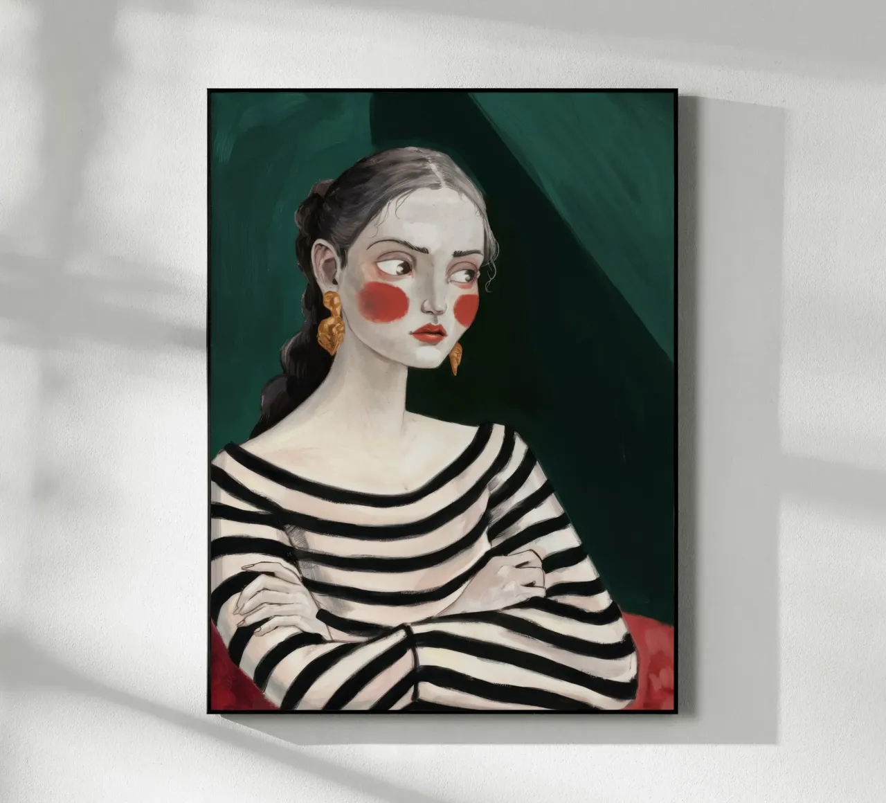 Pull rayé Contemplation plexiglas de Veil Maya