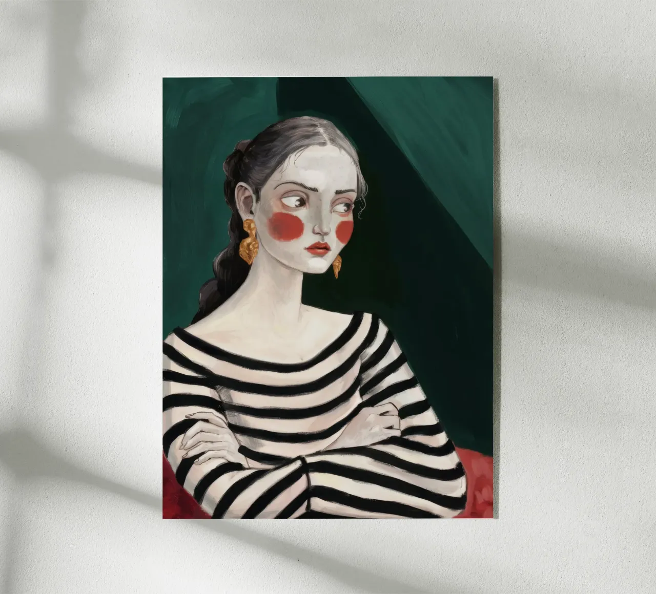 Pull rayé Contemplation plexiglas de Veil Maya