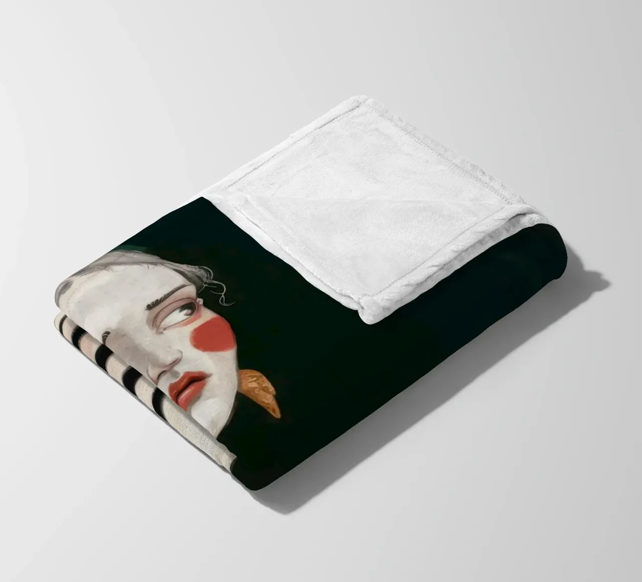 Contemplazione sul maglione a righe coperta in pile da Veil Maya