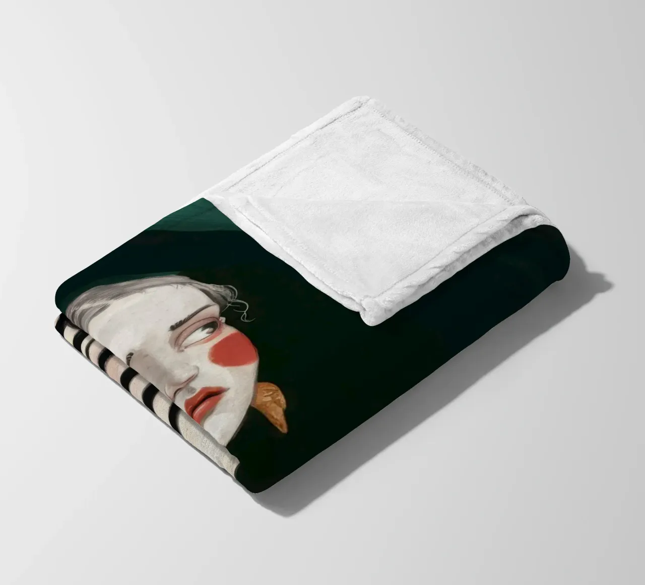 Contemplazione sul maglione a righe coperta in pile da Veil Maya