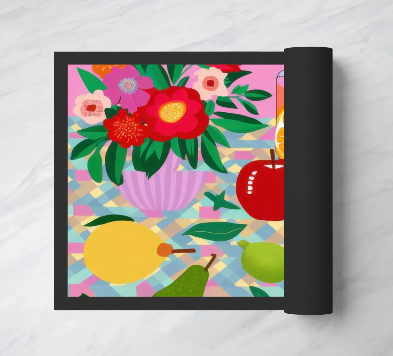 Orchard Liquid Sunshine doormat by Prism Ritual