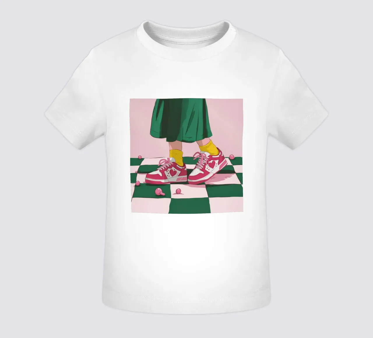 Moda pavimento a scacchi maglietta neonato da Flock Reverie