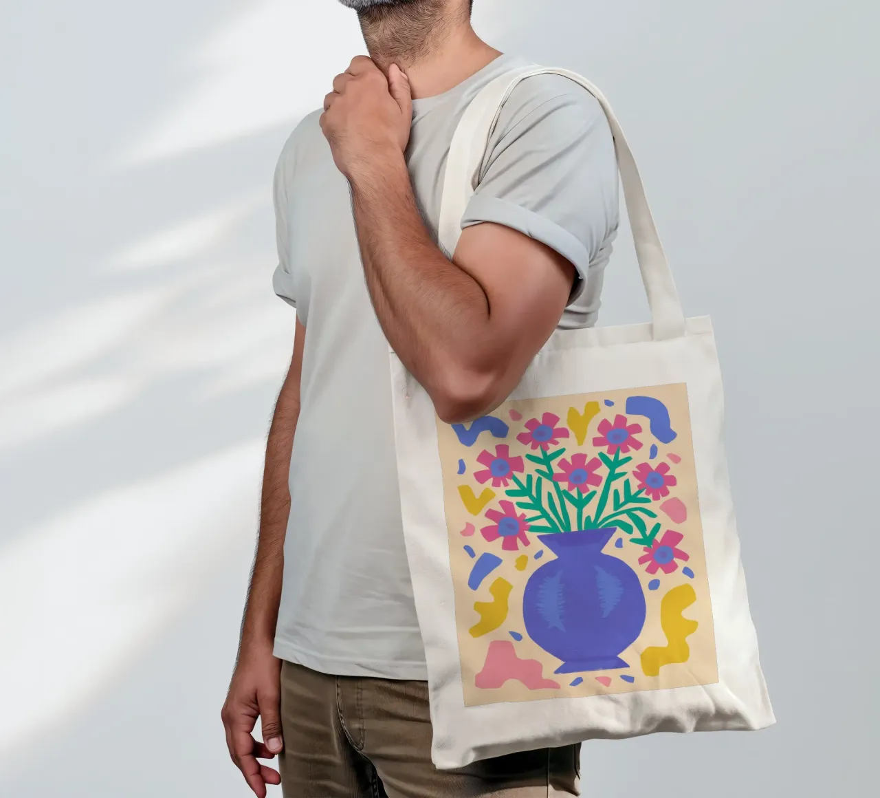 Joyful Folk Bouquet tote bag by Flock Reverie