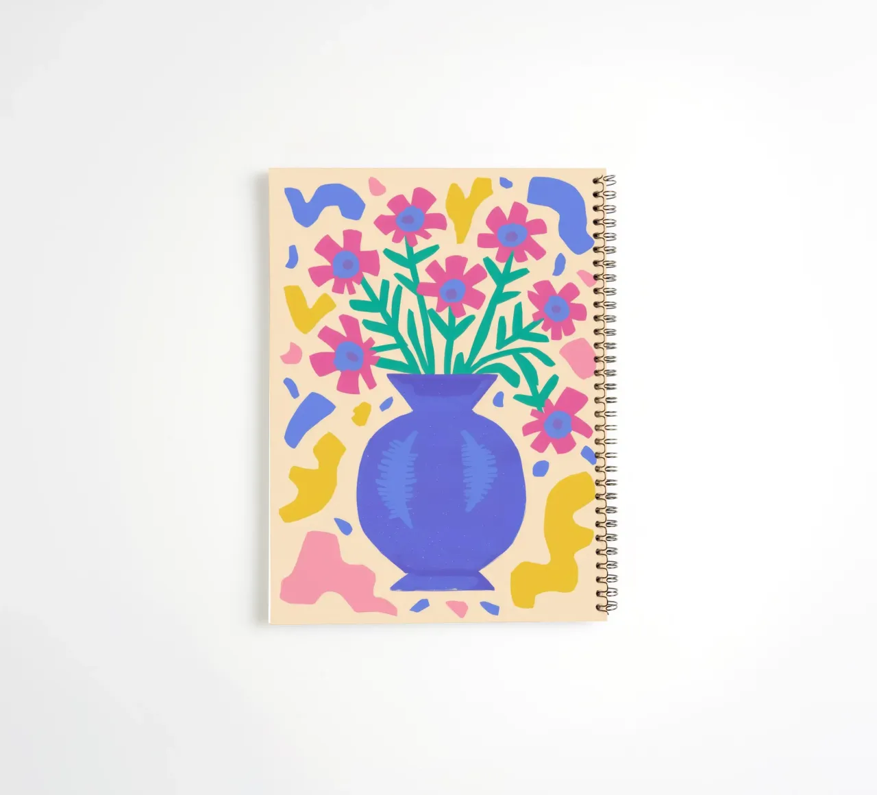 Joyful Folk Bouquet spiral notebook by Flock Reverie
