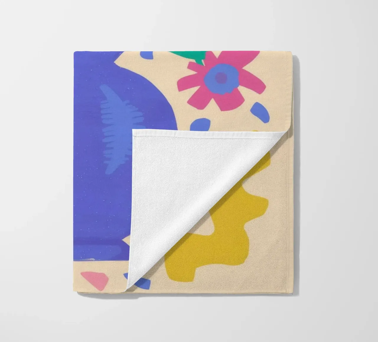 Joyful Folk Bouquet beach towel by Flock Reverie
