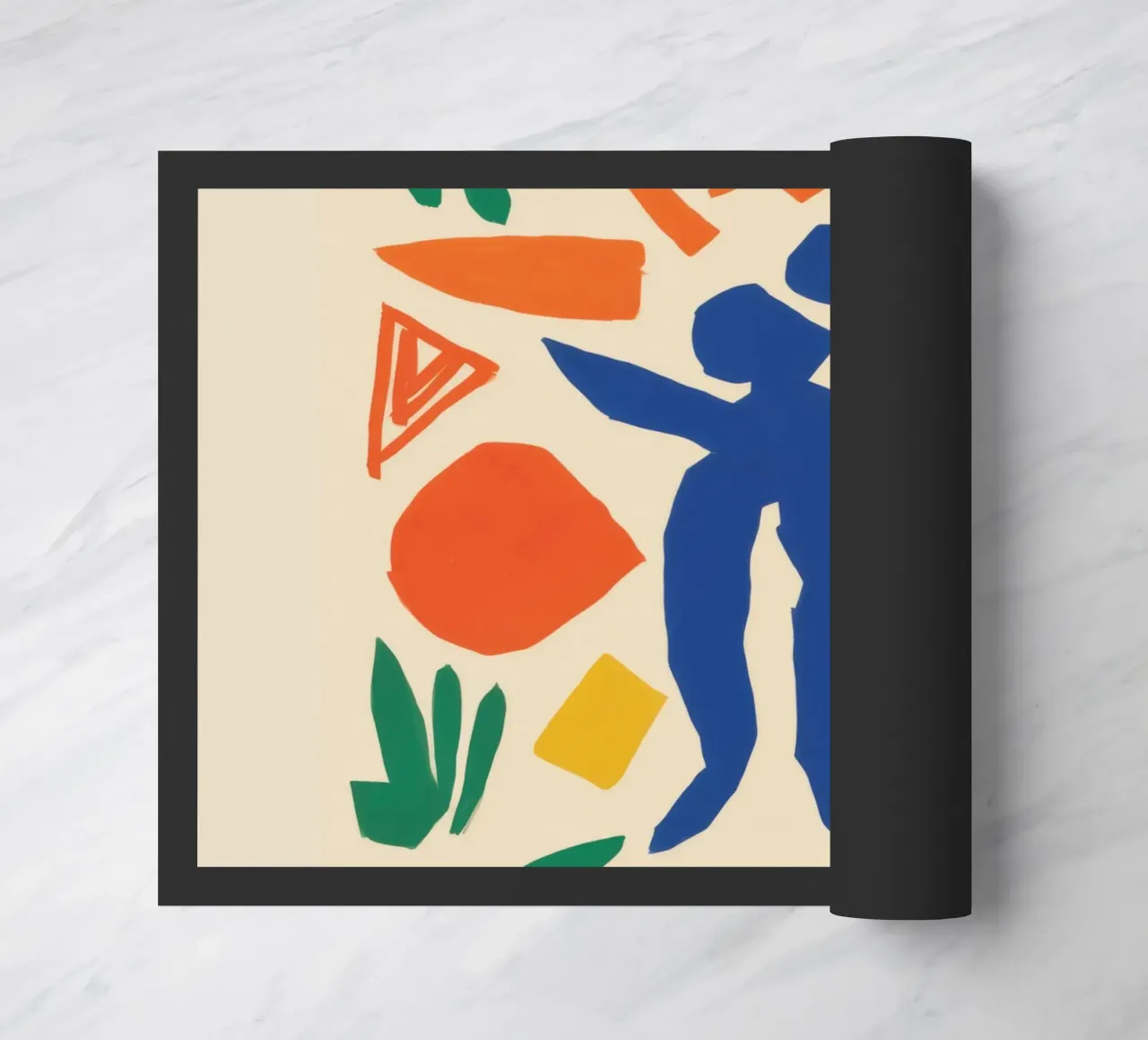 Dancing Forms Celebration doormat by Veil Maya