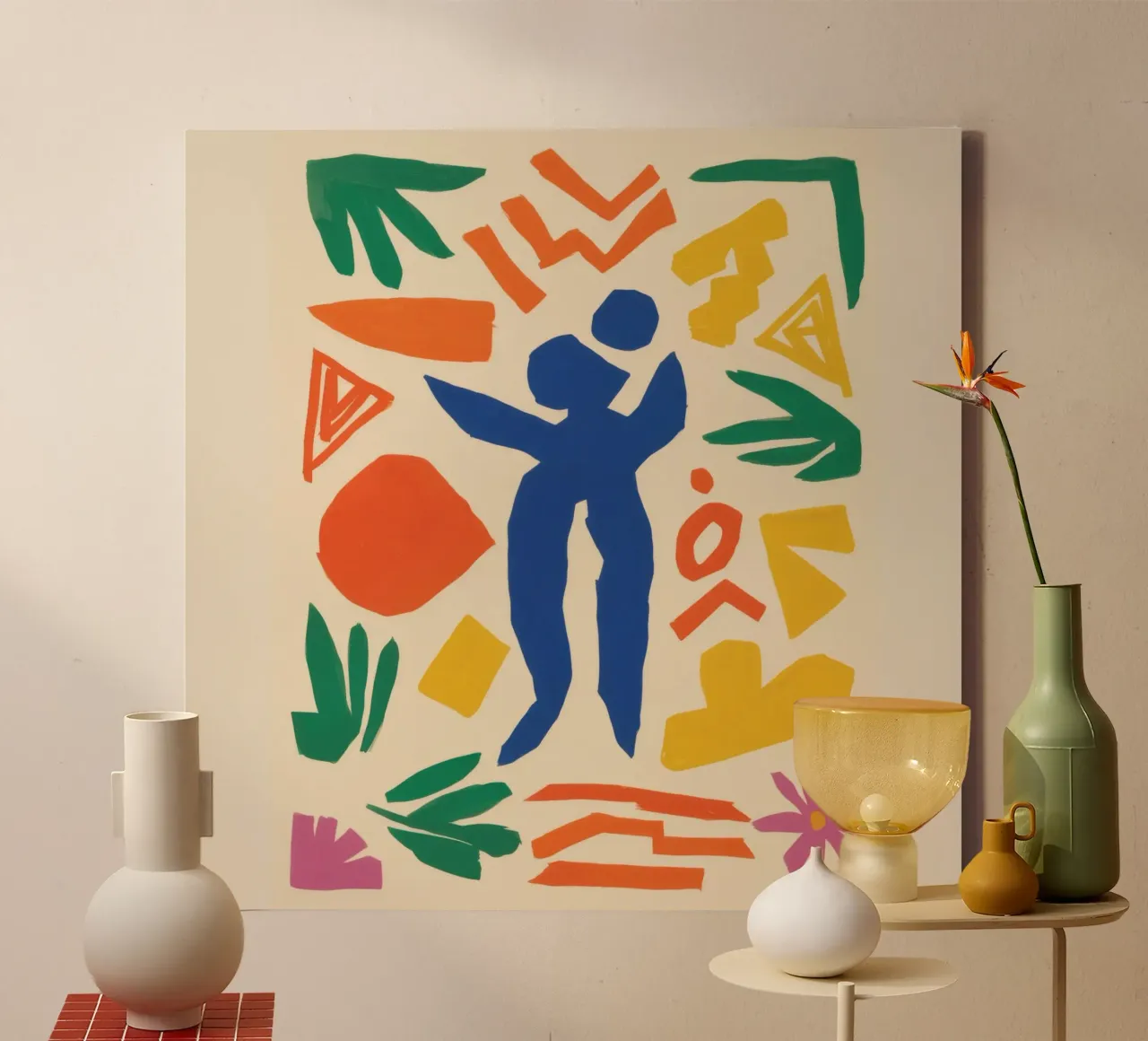 Dansvormen Viering canvas met Baklijst van Veil Maya