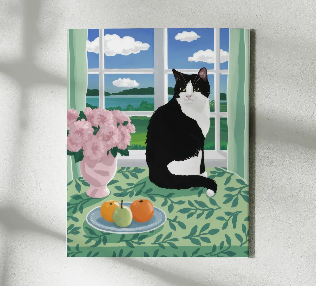 Feline Window Watcher canvas by Veil Maya