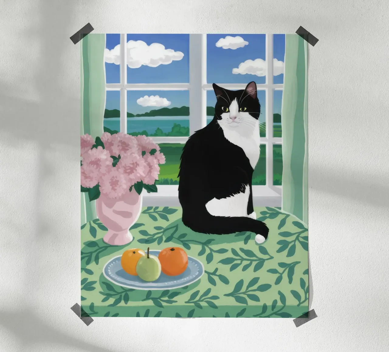 Feline Window Watcher Hahnemühle von Veil Maya