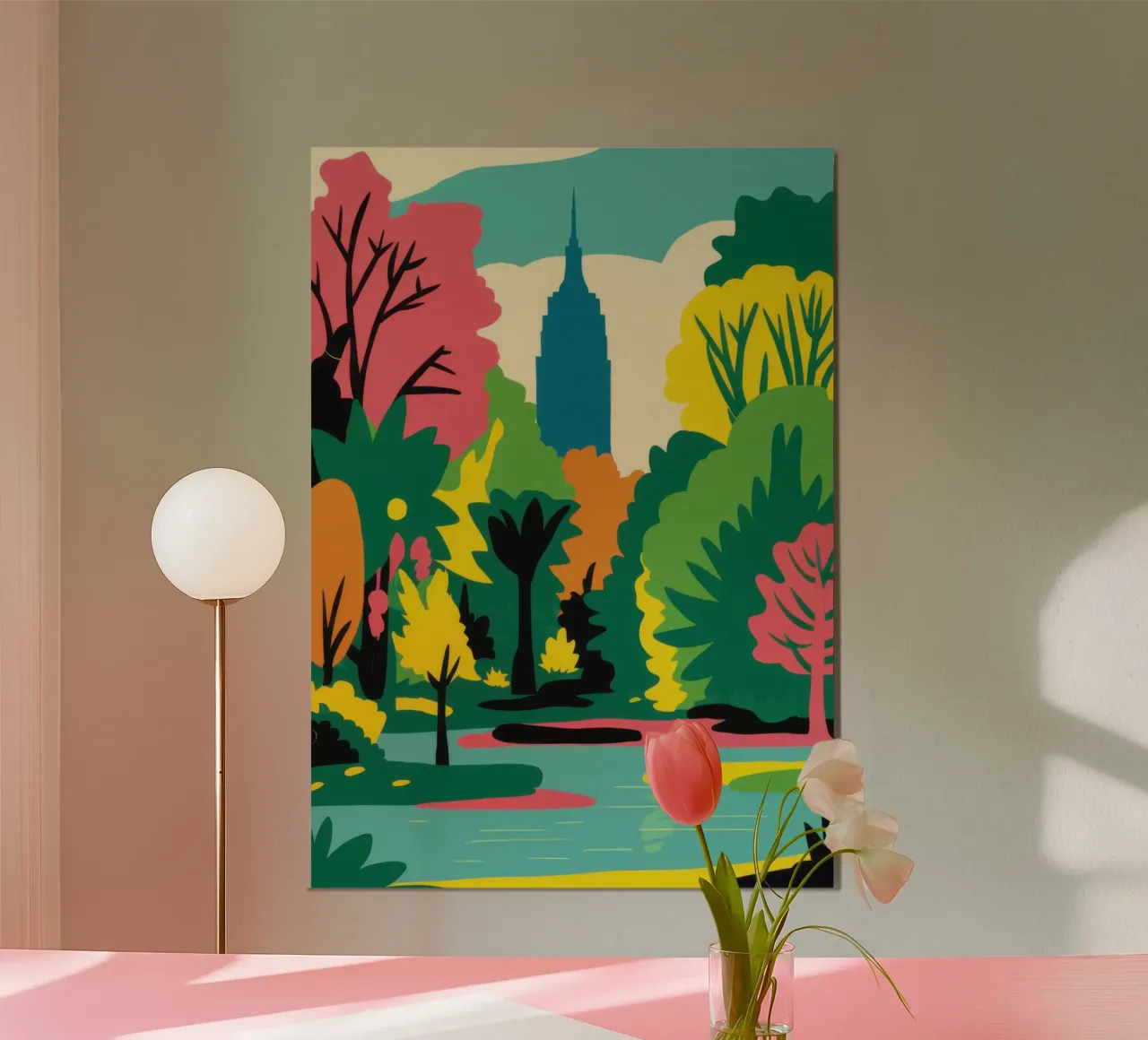 Vibrant Park Daydream poster by Flock Reverie