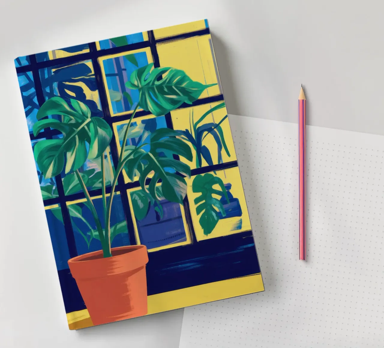 Window Verdant Stillness notebook by Prism Ritual