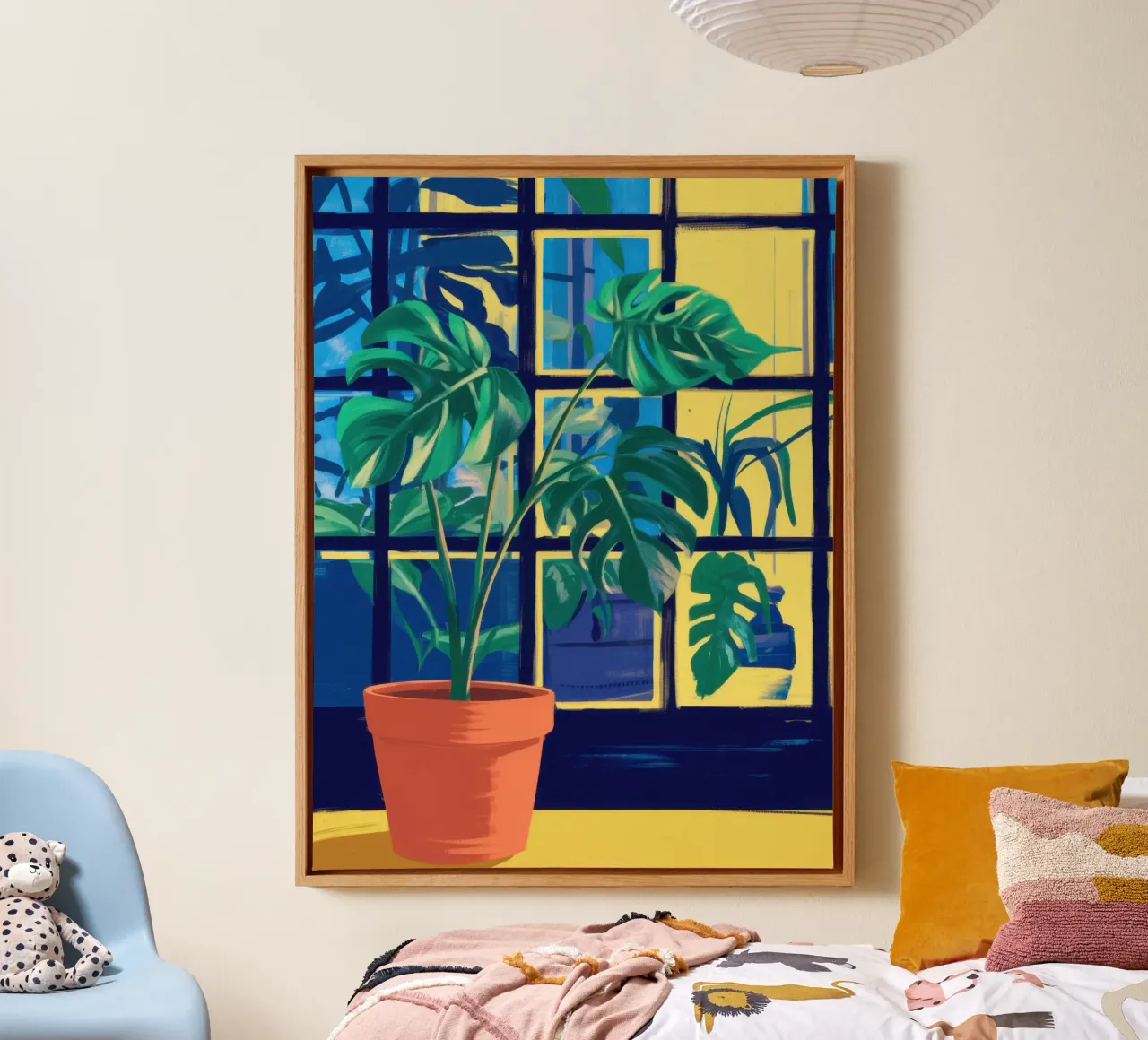Window Verdant Stillness canvas by Prism Ritual