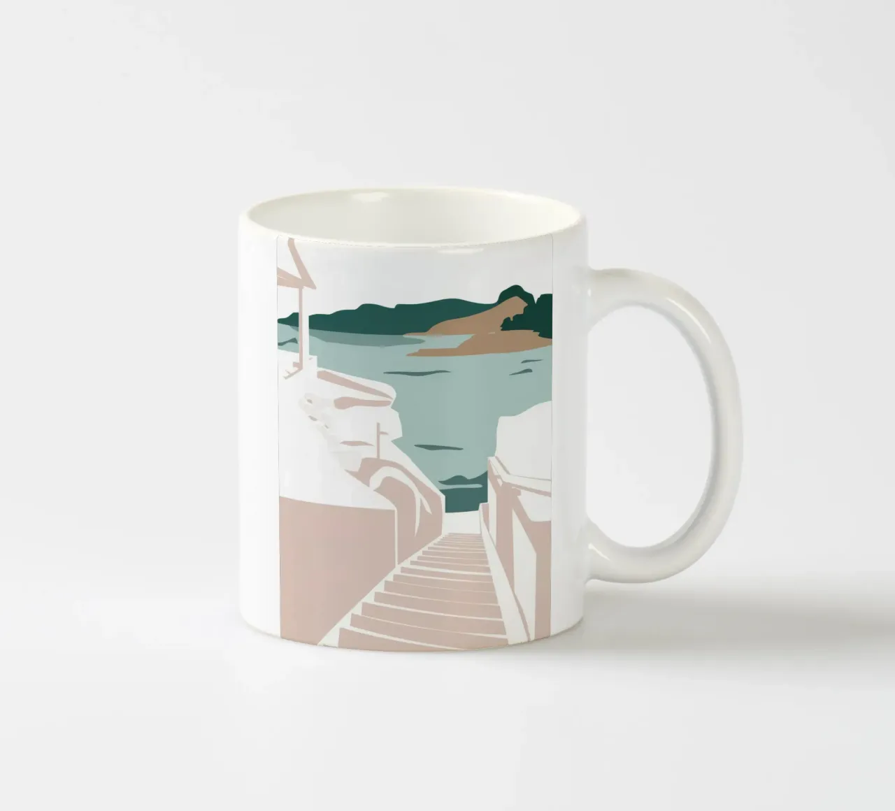 Un passo nel mare tazza in ceramica da Veil Maya
