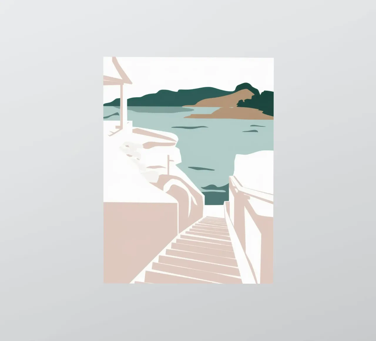 Stepping into the Sea sticker by Veil Maya