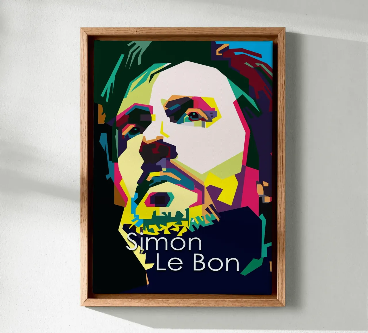 Simon Le Bon Duran Duran British Pop Singer WPAP canvas by Artkreator