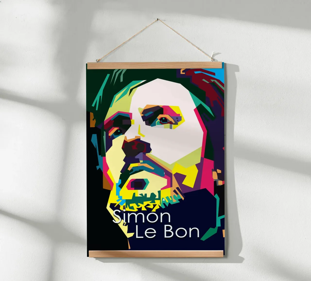 Simon Le Bon Duran Duran British Pop Singer WPAP hahnemühle by Artkreator