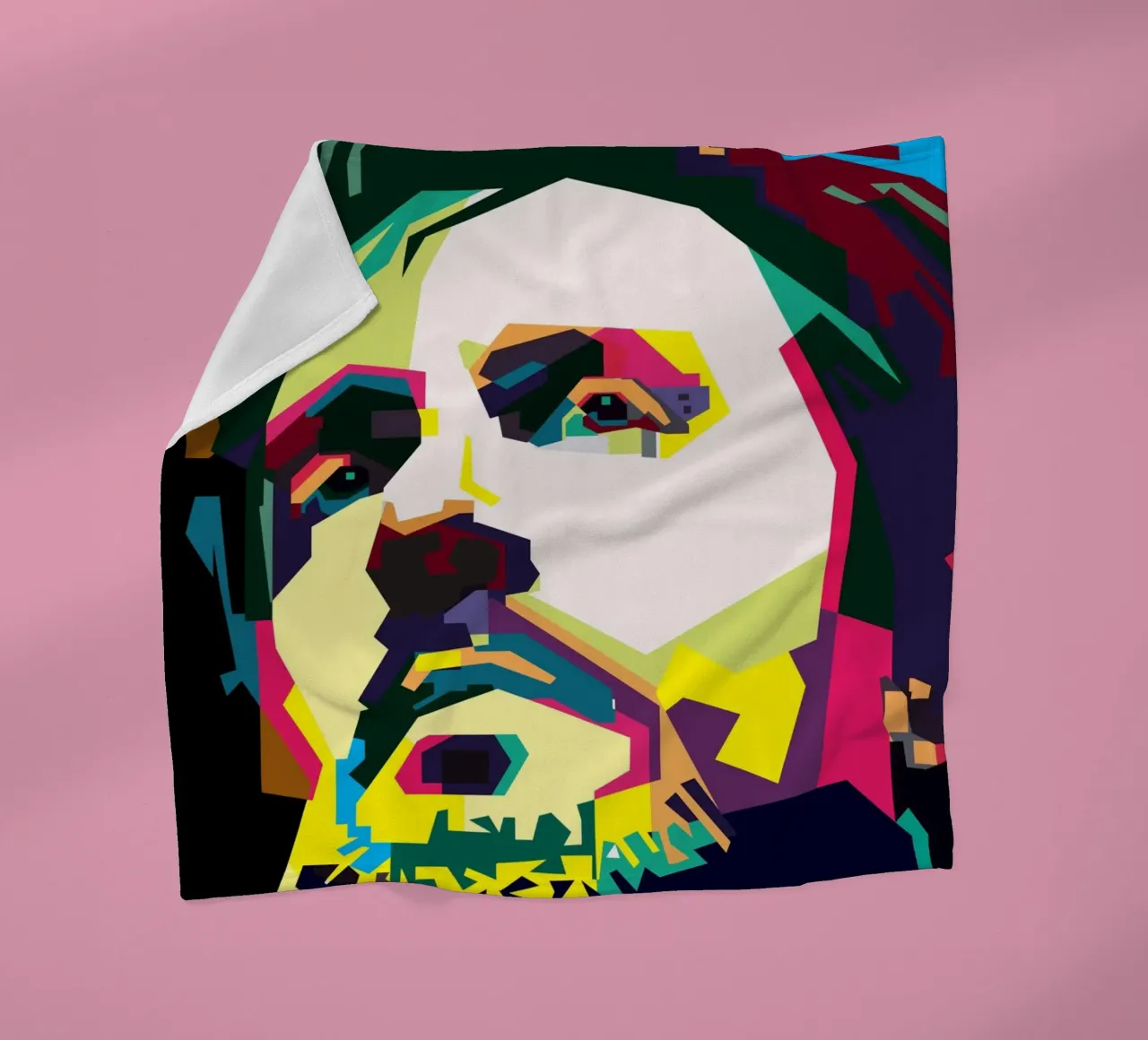 Simon Le Bon Duran Duran British Pop Singer WPAP fleece blanket by Artkreator