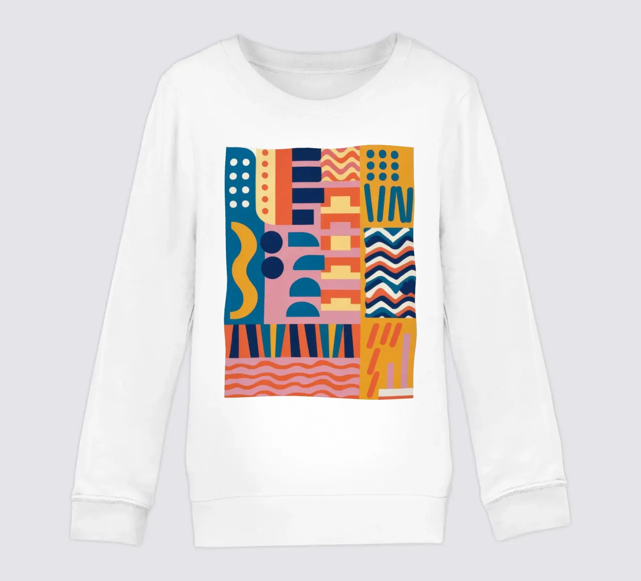 Geometrisch ritmeoproer kinder sweatshirt van Prism Ritual