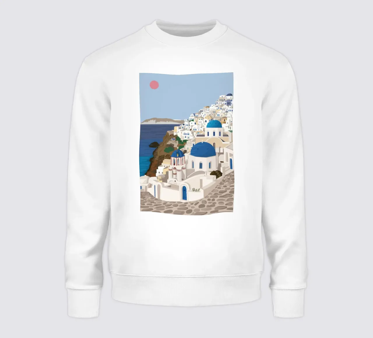 Santorini Serene Vista felpa da Flock Reverie